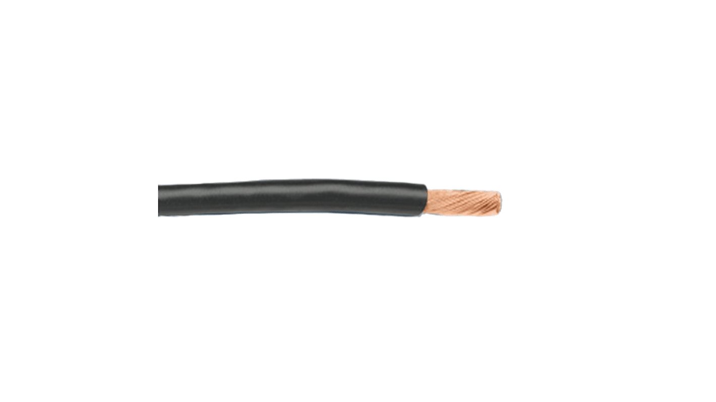 Alpha Wire Hook-up Wire PVC Series Black 0.13 mm² Hook Up Wire, 26, 7/0.16 mm, 30m, PVC Insulation