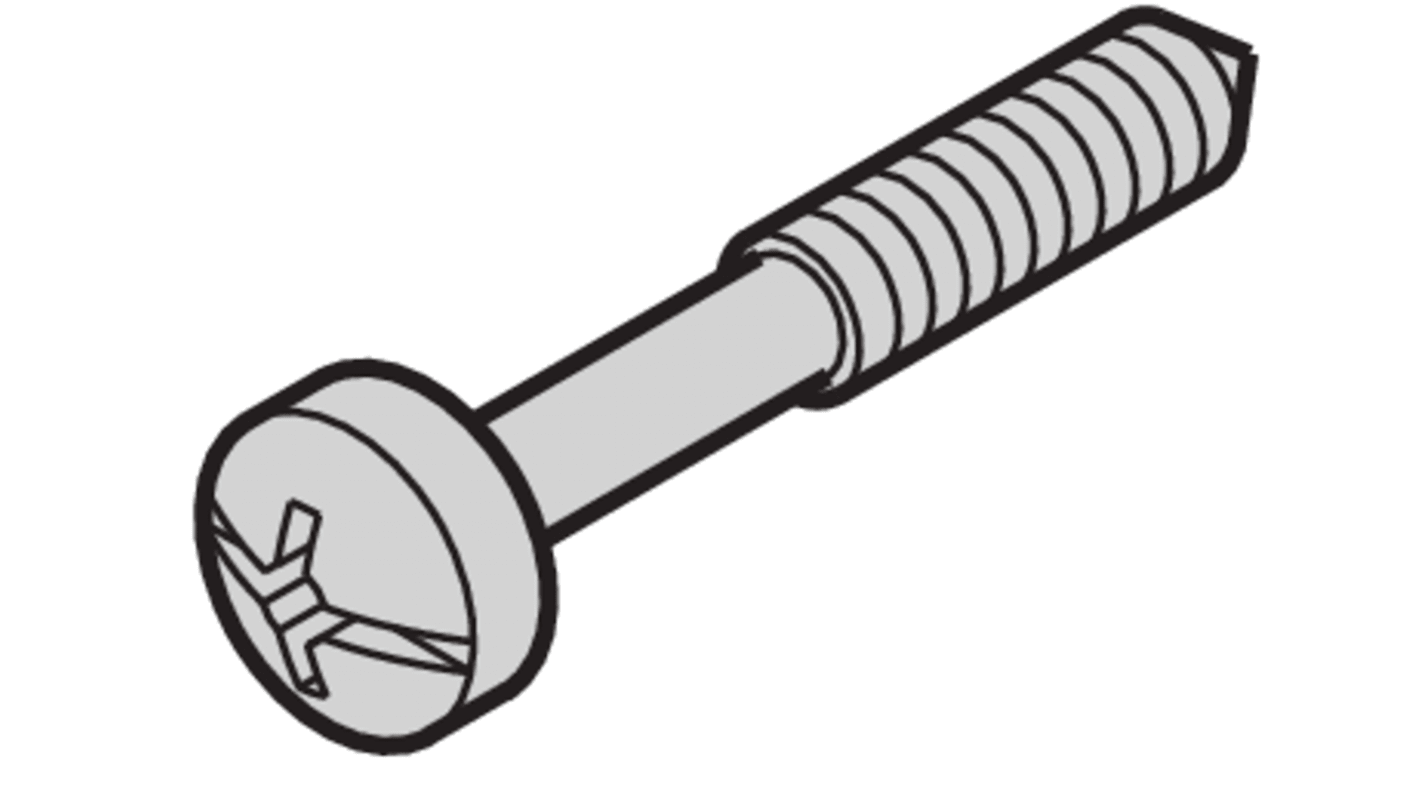 nVent SCHROFF Collar Screw, 12mm Depth