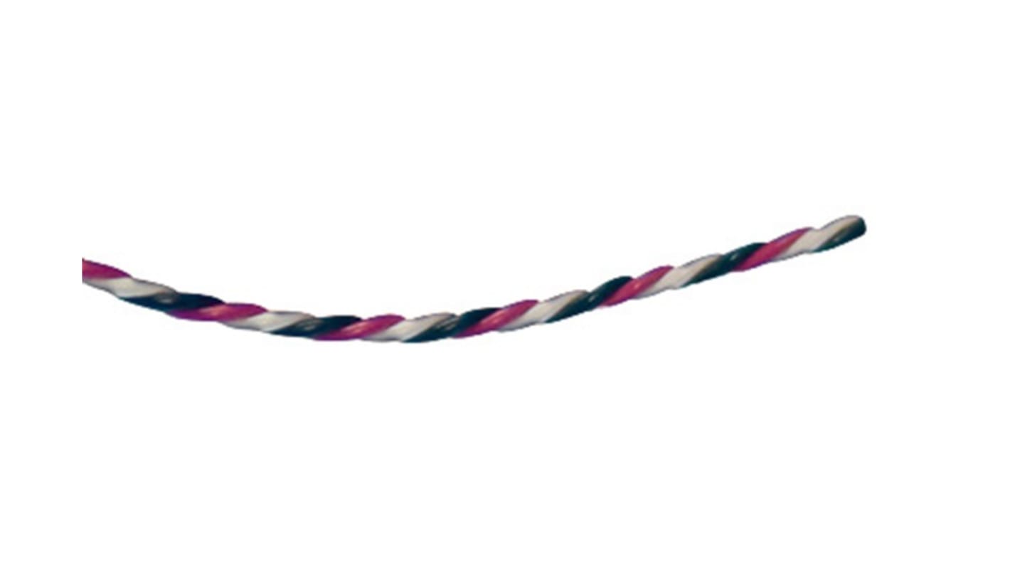 Alpha Wire Alpha Essentials Communication & Control Control Cable, 2 Cores, 0.08 mm², Screened, 1000ft, Transparent PVC