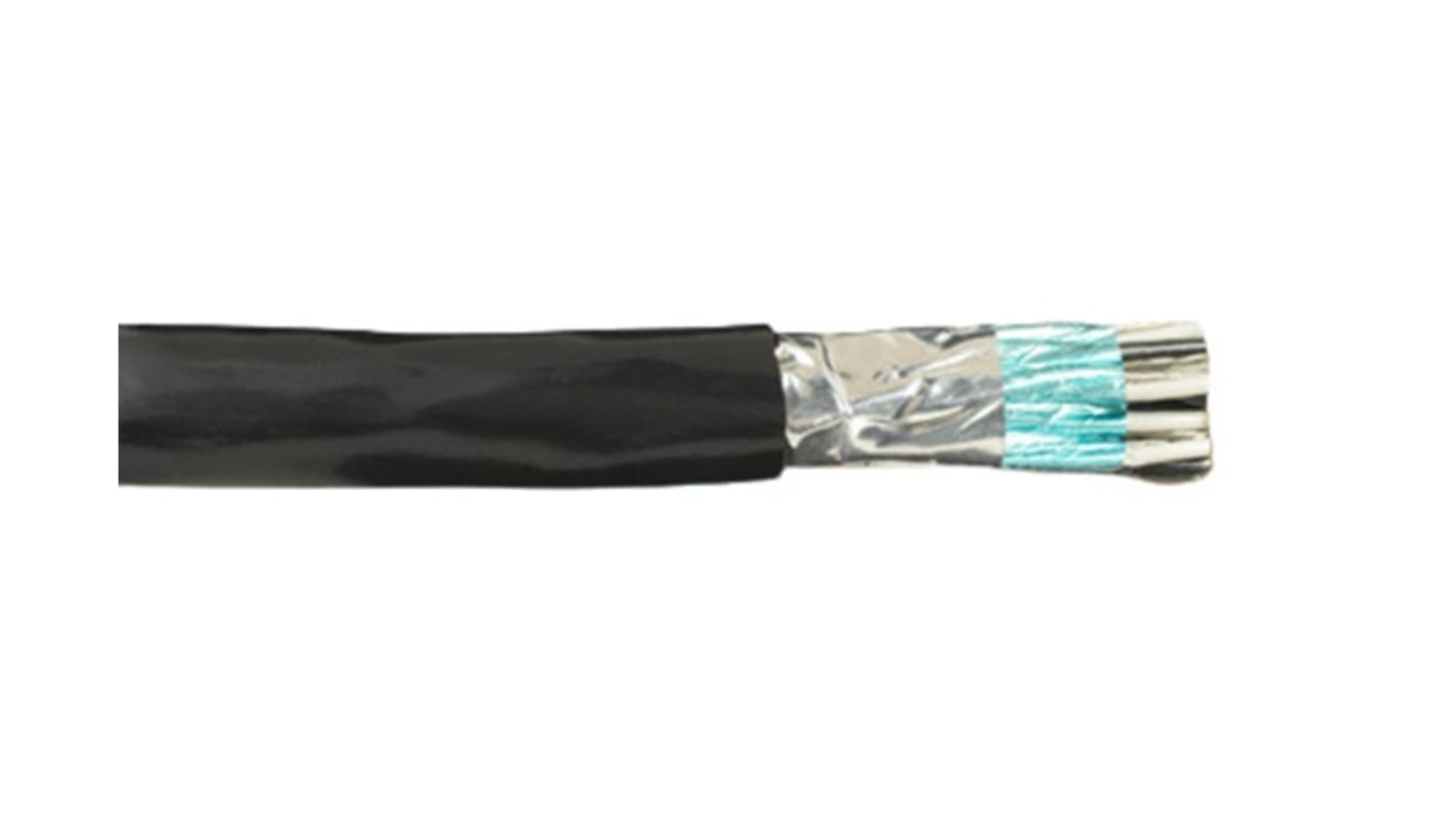 Alpha Wire Alpha Essentials Communication & Control Control Cable, 2 Cores, 4 mm², Screened, 100ft, Grey PVC Sheath, 12