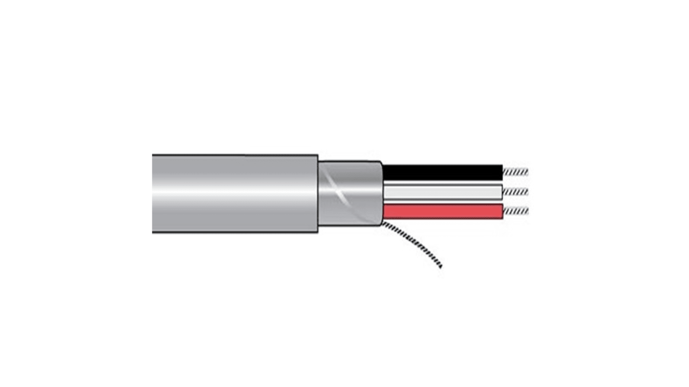 Cable de control apantallado Alpha Wire Alpha Essentials Communication & Control de 2 núcleos, 0,34 mm2, long. 500pies,