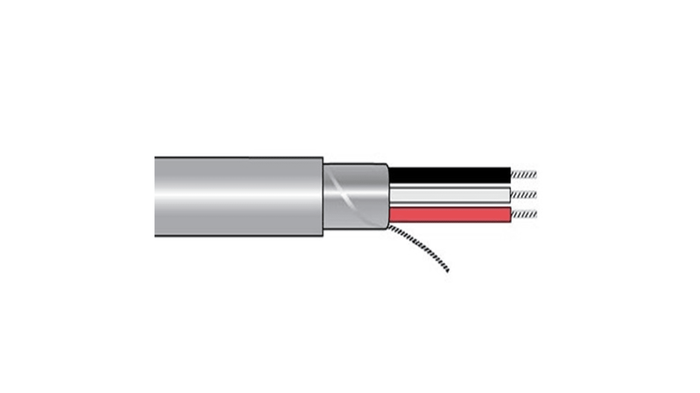 Cable de control apantallado Alpha Wire Alpha Essentials Communication & Control de 4 núcleos, 0,25 mm2, long.