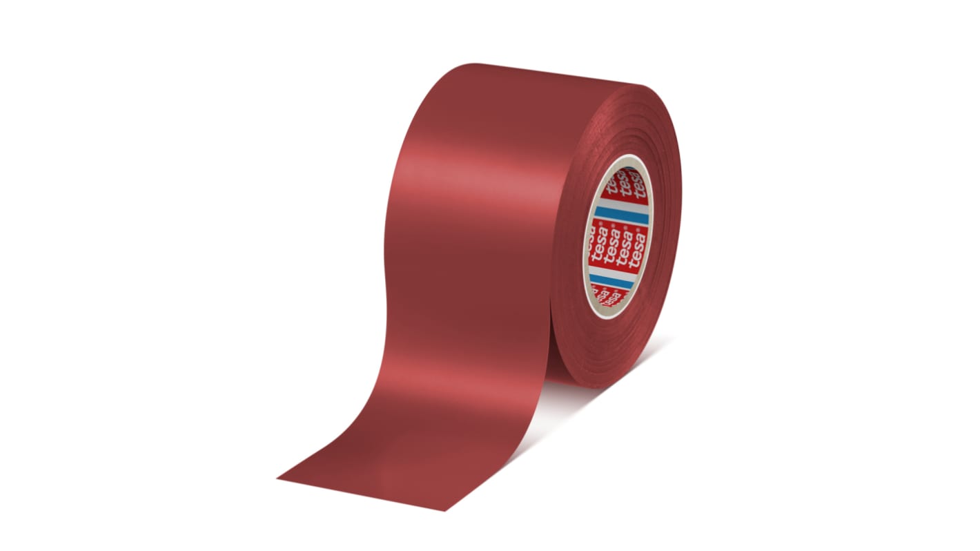 Tesa TESA PVC Isolierband Rot, Stärke 0.126mm x 19mm x 33m