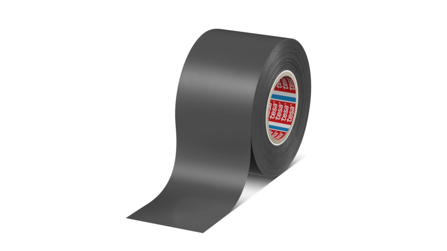 Tesa Premium Soft PVC Isolierband Grau, Stärke 0.126mm x 19mm x 33m