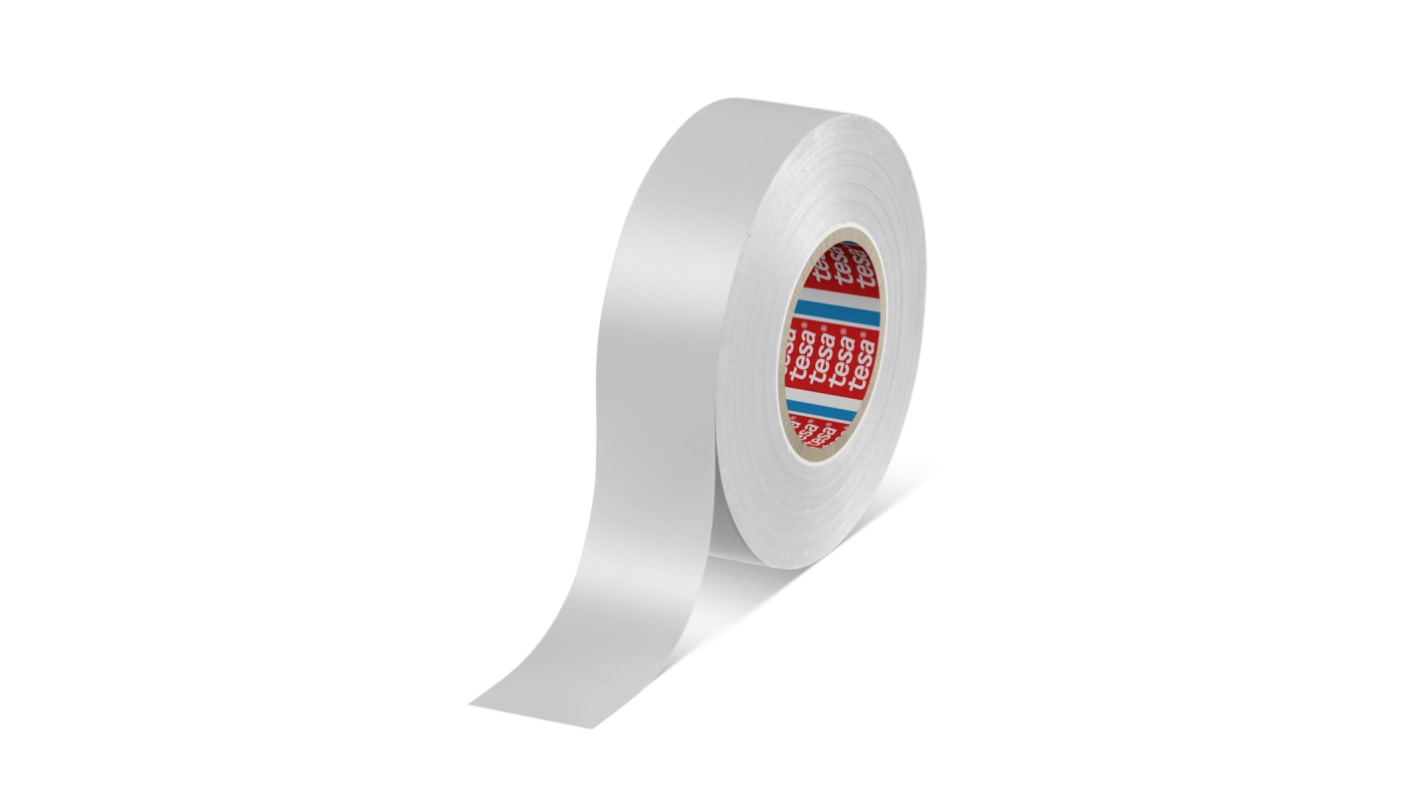 Tesa Premium Soft PVC Isolierband Silber, Stärke 0.126mm x 25mm x 33m