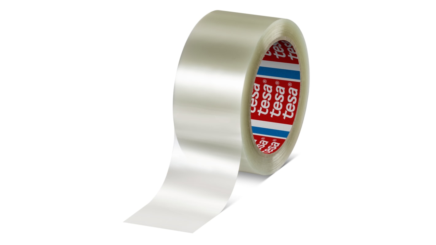Tesa 60412 Transparent Packing Tape, 66m x 75mm
