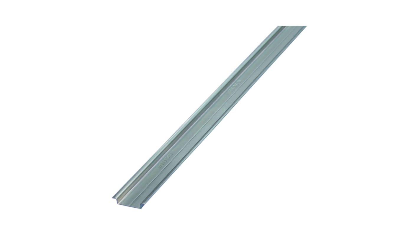 nVent ERIFLEX Steel DIN Rail, Top Hat Compatible, 2000mm x 15mm x 35mm