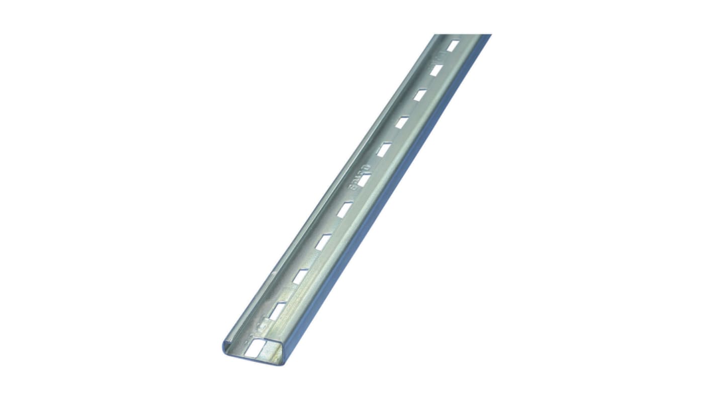 nVent ERIFLEX Steel Perforated DIN Rail, G Compatible, 2000mm x 15mm x 32mm