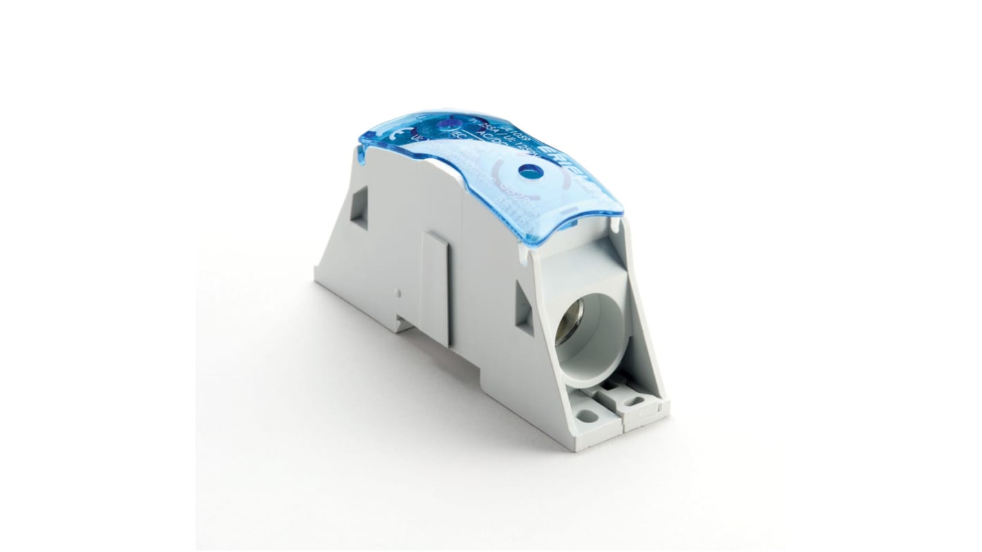 nVent ERIFLEX SB Series Terminal Block, 1-Way, 400A, 2 → 4/0 AWG Wire, Cage Clamp Termination