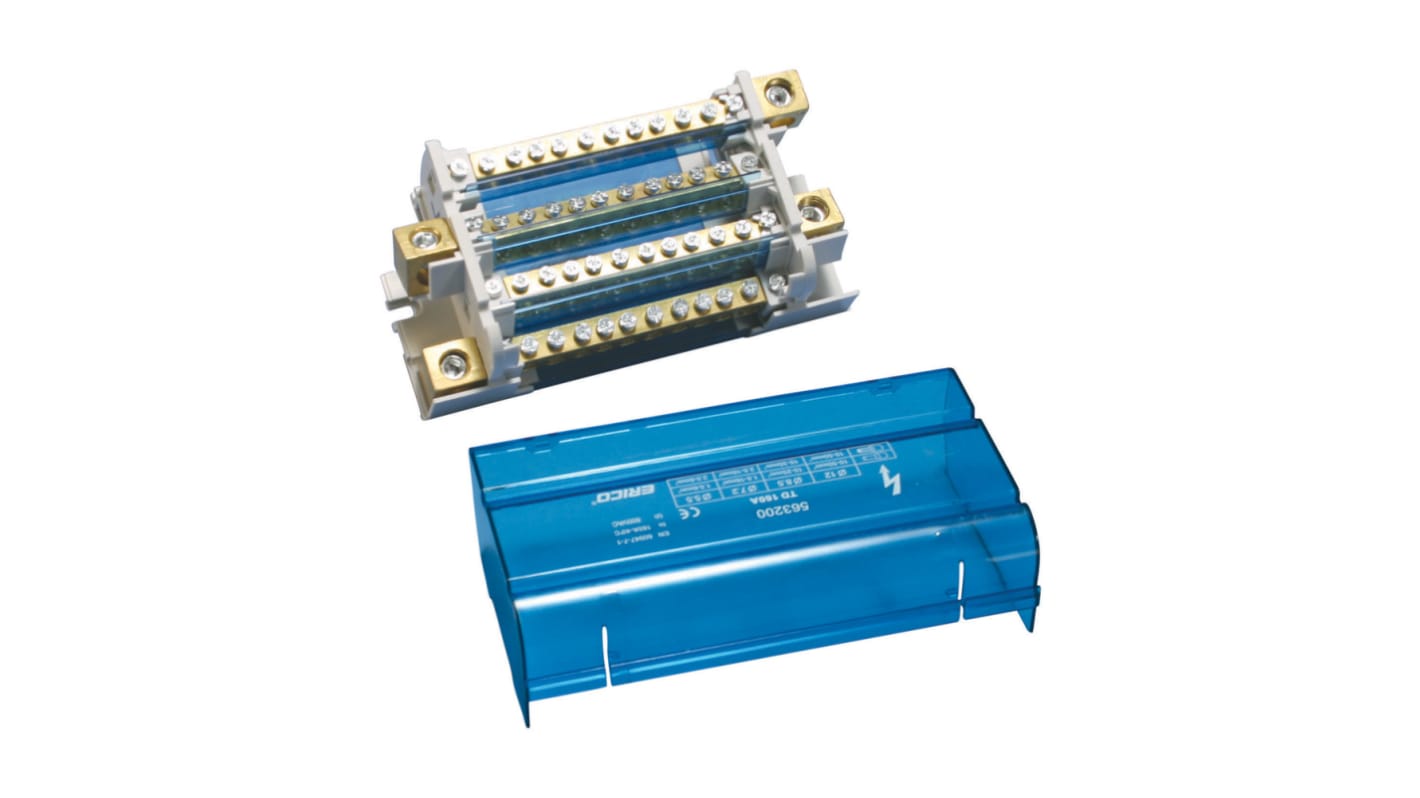 nVent ERIFLEX Splitter, 4 Way, 10 → 50mm², 160A, 690 V, Blue