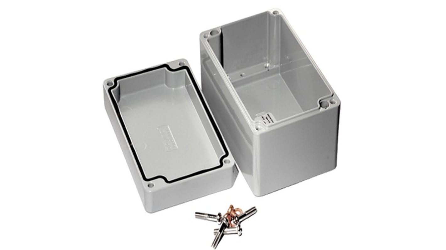 Contenitore Hammond in Lega di alluminio pressofuso 125 x 81 x 59mm, col. Grigio, IP68