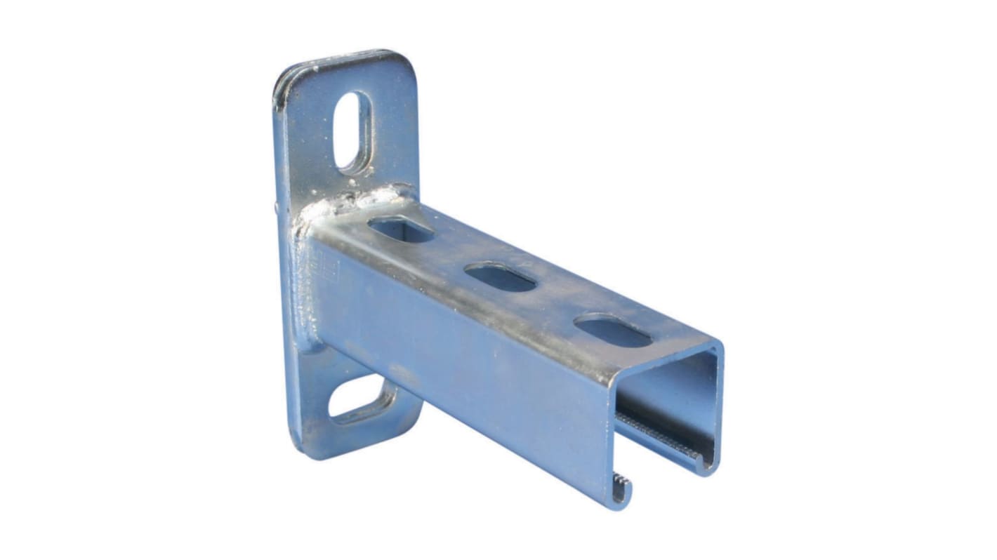 nVent CADDY Steel Slotted DIN Rail, A Compatible, 600mm x 45mm x 125mm