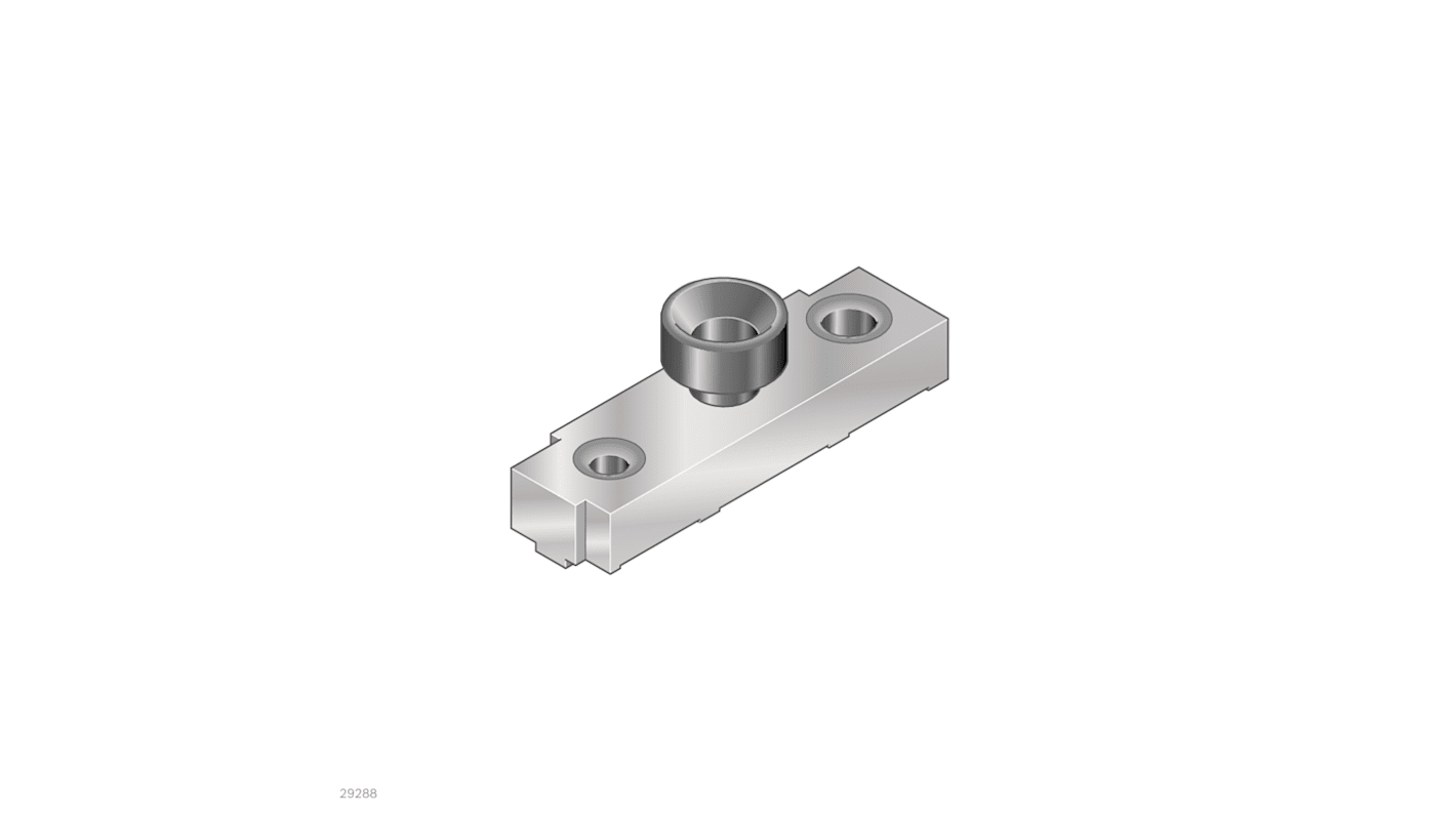 Plantilla de perforación, Bosch Rexroth, Aluminio, Elemento de conexión y fijación