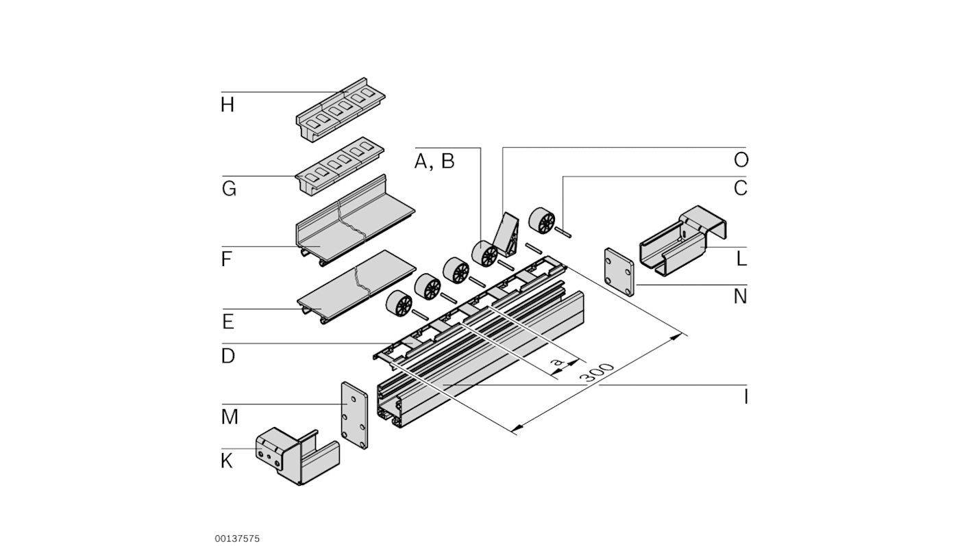 Bosch Rexroth Rail Holder With Stop, 92mm Length x 45mm Width x 84mm Height