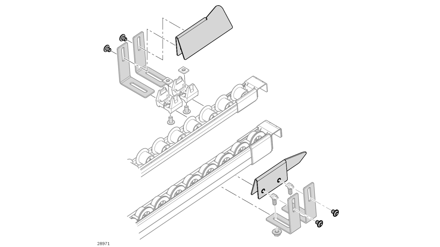 Staffa per guida Bosch Rexroth 3842538981