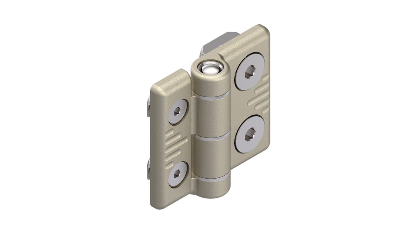 Bosch Rexroth Hængsel Trykstøbt aluminium, monteres med Skrue, 40mm x 45mm x 5mm