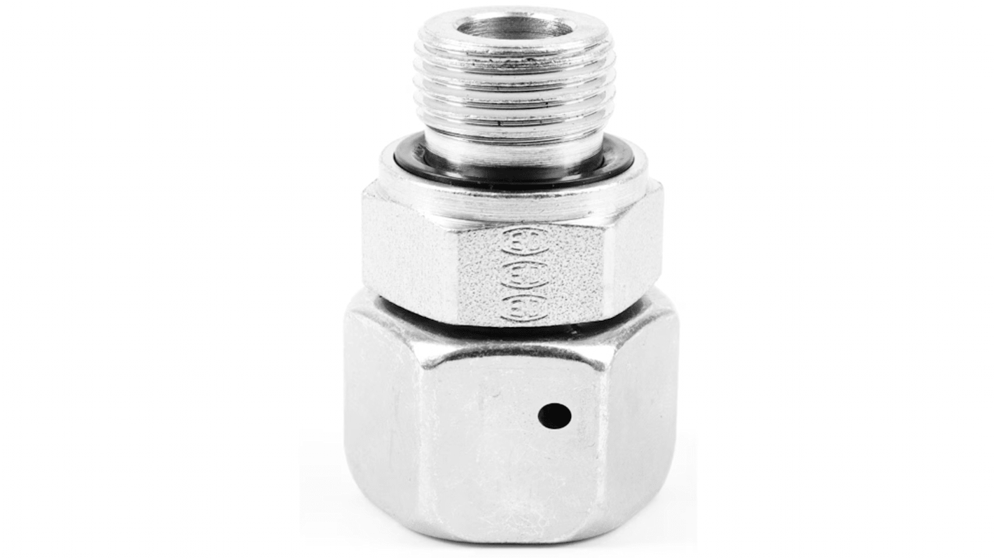 Racor hidráulico, Parker, EGE10SREDCF, Connector A 10 mm, Connector B G 3/8