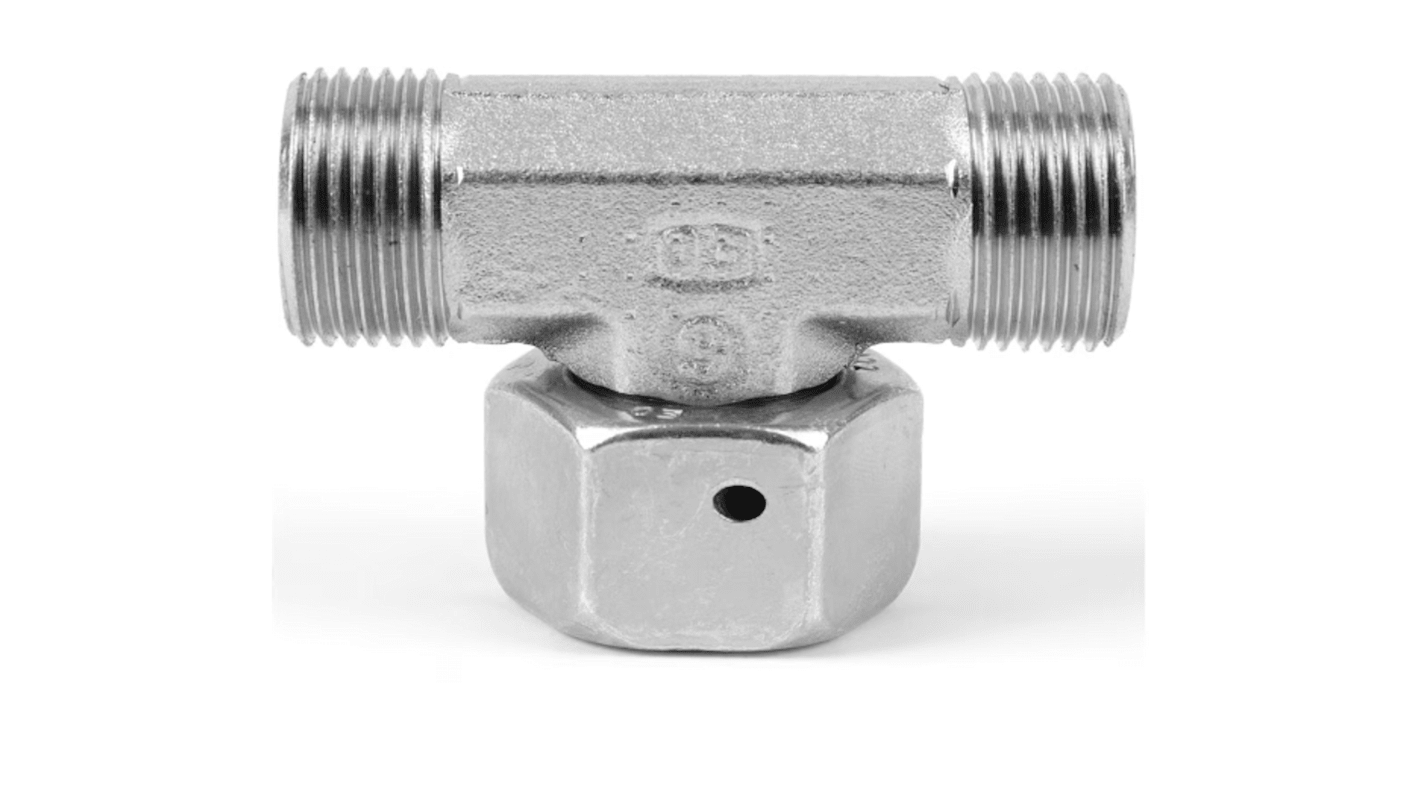 Parker Hydraulik-Überwurfmutter-T-Stück, 6 mm - 6 mm