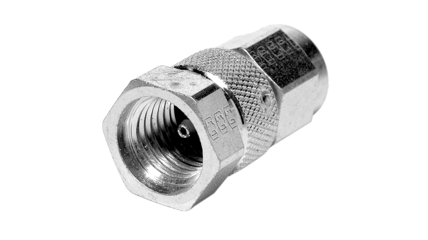 Parker Steel Female Hydraulic Quick Connect Coupling, G 1/4 Female