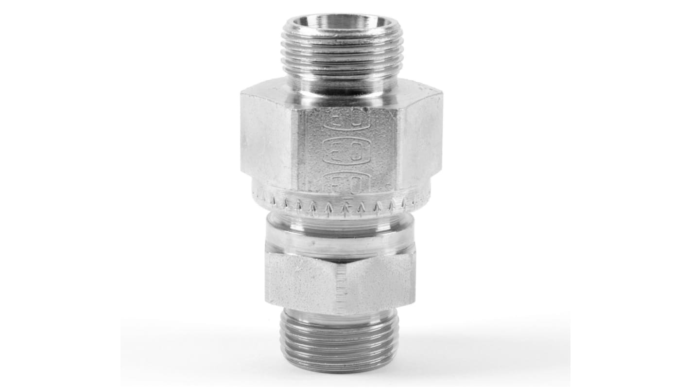 Parker Non return valve for 2 tubes 24° DIN Cone end to 24° DIN Cone end, RHD15LOMDCF