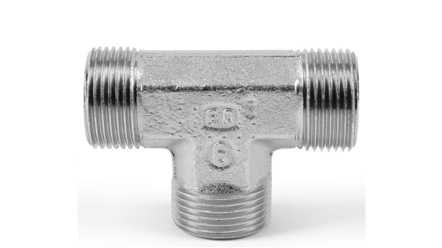 Parker Tee Tube to Tube Male 24° DIN Cone to Male 24° DIN Cone, T35LCFX