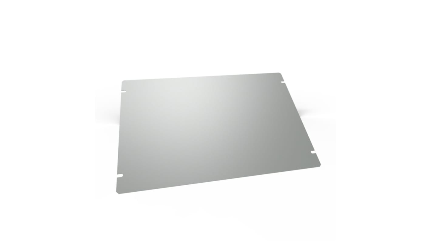Hammond 1441 Series Steel Bottom Plate for Use with Steel Chassis, 8 x 12 x 2in