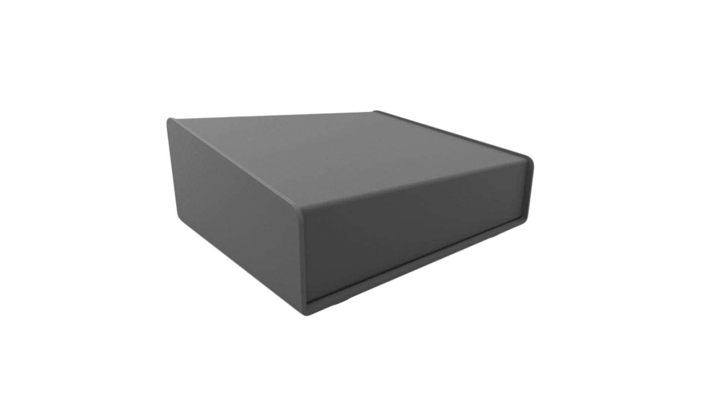 Hammond 1456 Series Black Aluminium Enclosure, IP31, Black Lid, 216 x 165 x 51mm