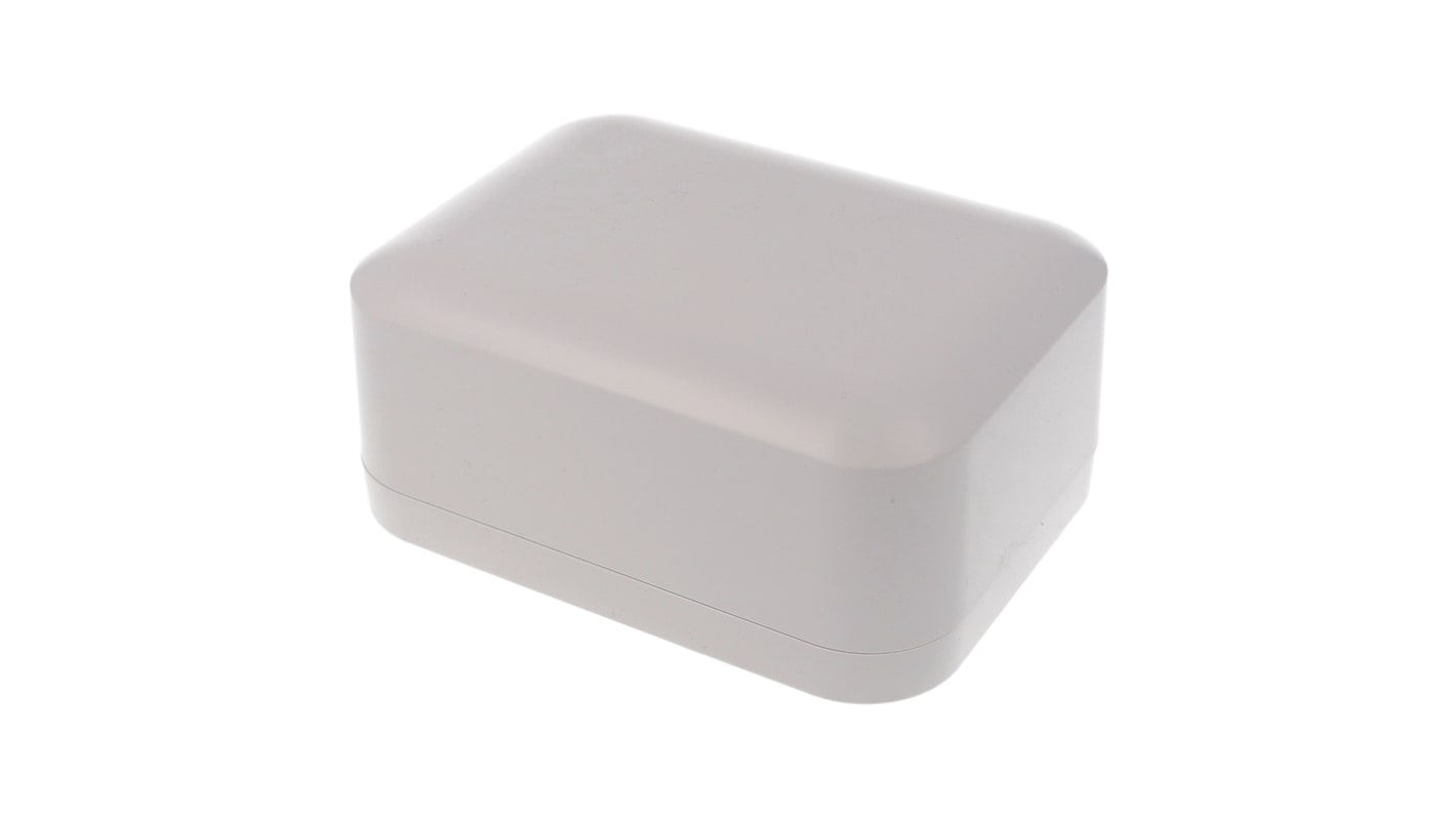 Hammond 1556 Series Light Grey ABS, Plastic General Purpose Enclosure, IP54, Flanged, Grey Lid, 120 x 160 x 70mm