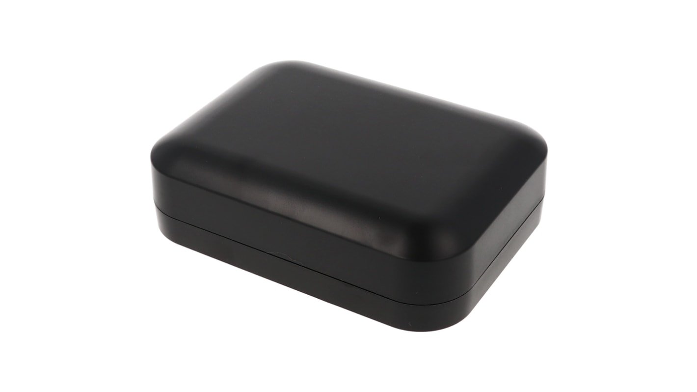 Hammond 1556 Series Black ABS, Plastic General Purpose Enclosure, IP54, Flanged, Black Lid, 120 x 160 x 45mm