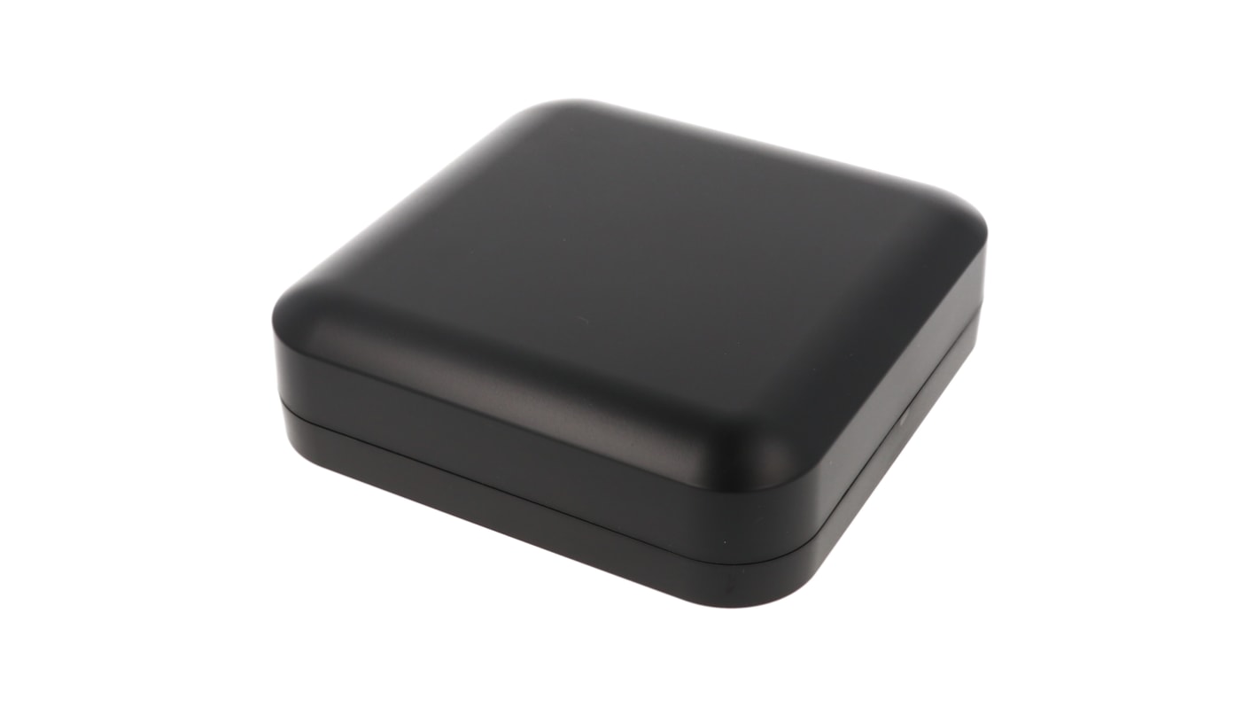 Hammond 1556 Series Black ABS, Plastic General Purpose Enclosure, IP54, Flanged, Black Lid, 160 x 160 x 45mm