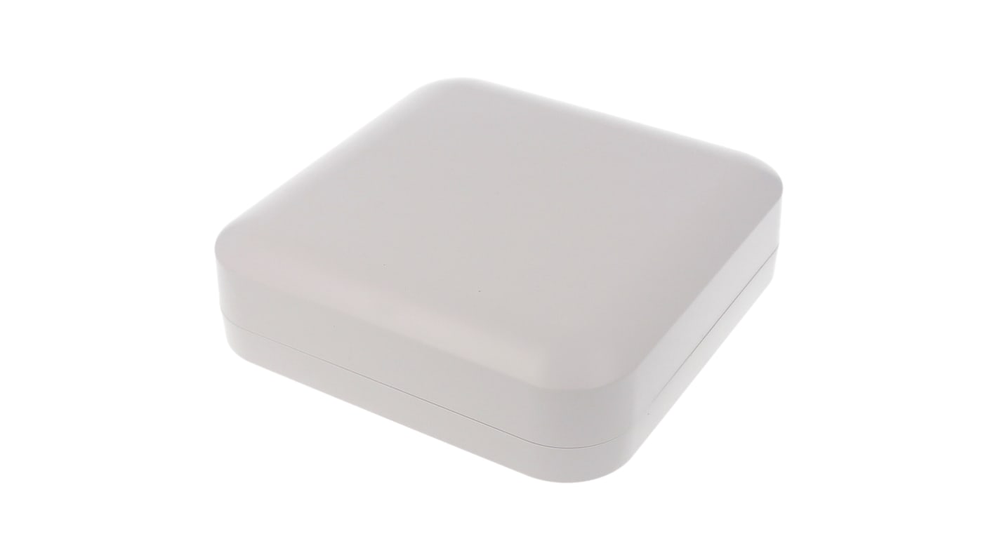 Hammond 1556 Series Light Grey ABS, Plastic General Purpose Enclosure, IP54, Flanged, Grey Lid, 160 x 160 x 45mm