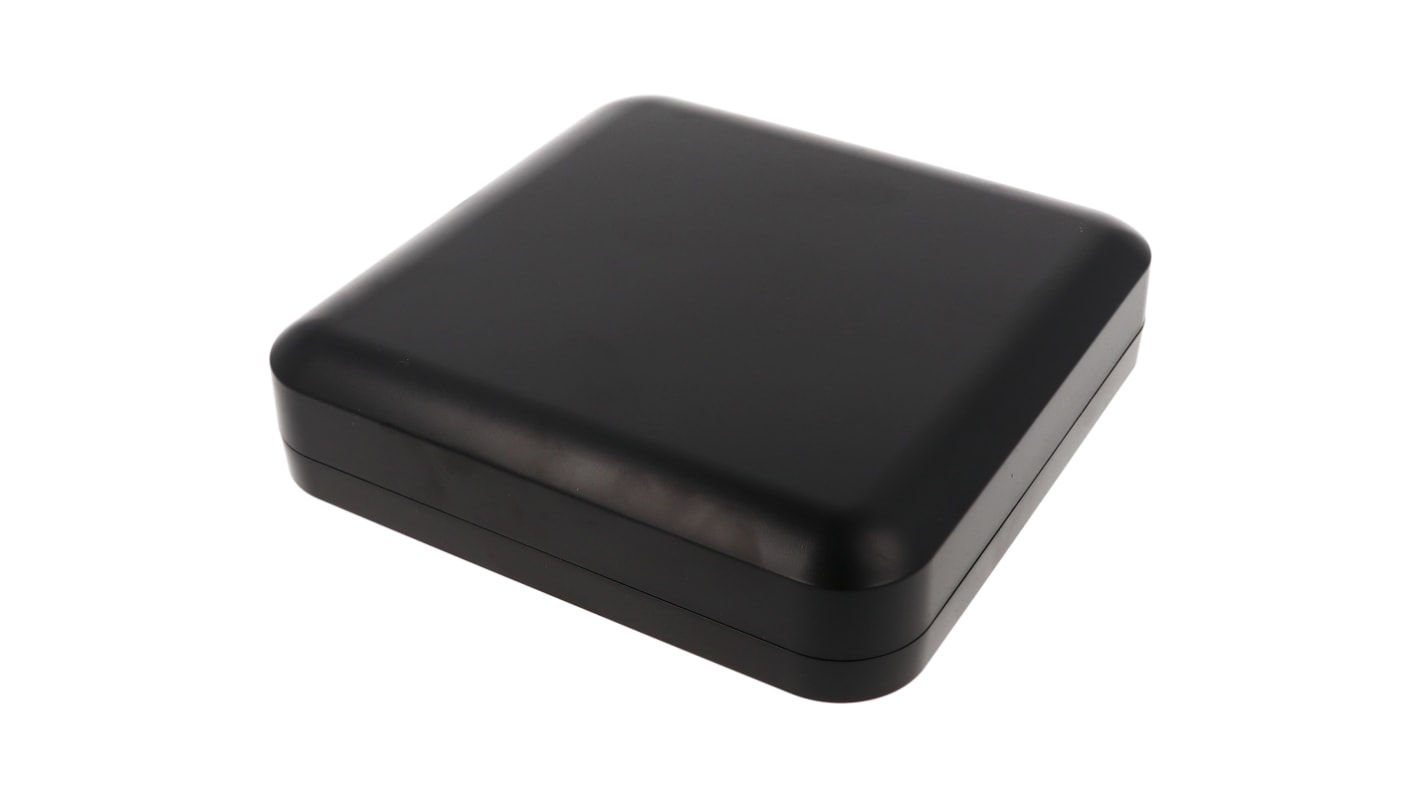 Hammond 1556 Series Black ABS, Plastic General Purpose Enclosure, IP54, Flanged, Black Lid, 200 x 200 x 45mm