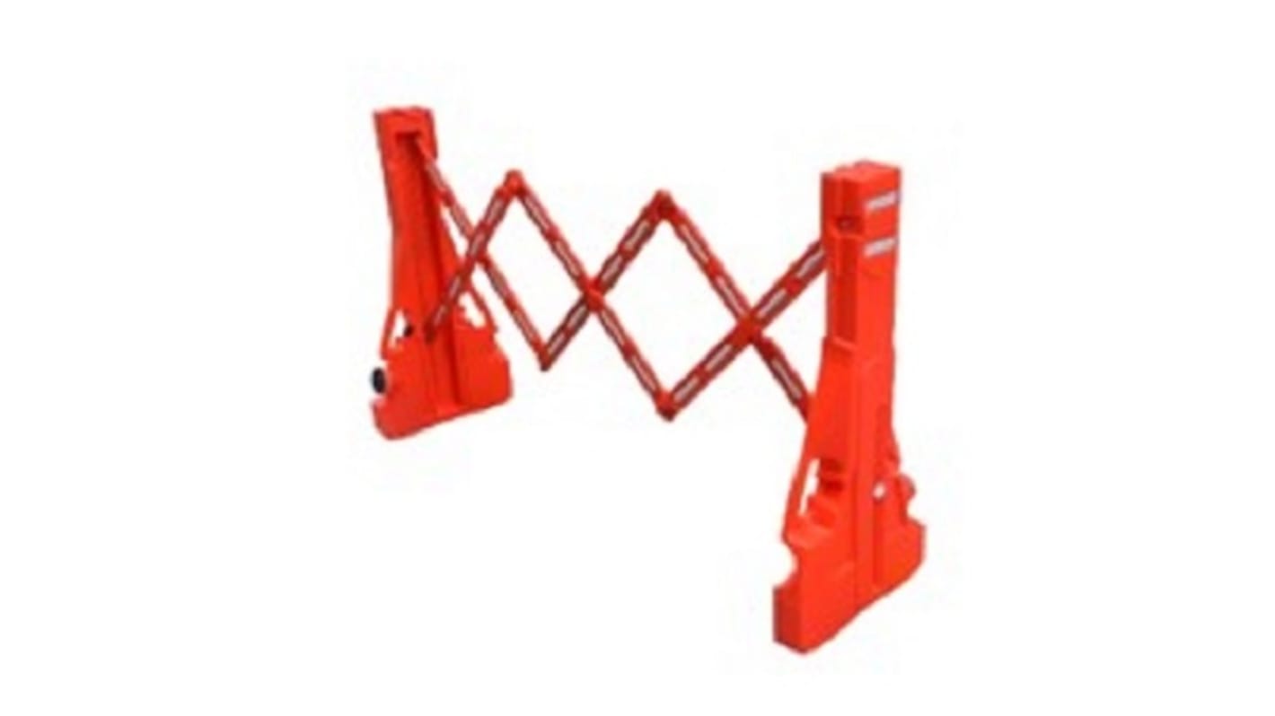 RS PRO Orange HDPE Extendable Barrier