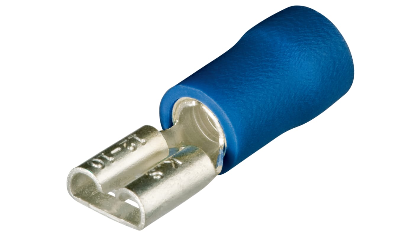 Knipex 97 99 0 Blue Insulated Socket Spade Connector, 1.5mm² to 2.5mm²