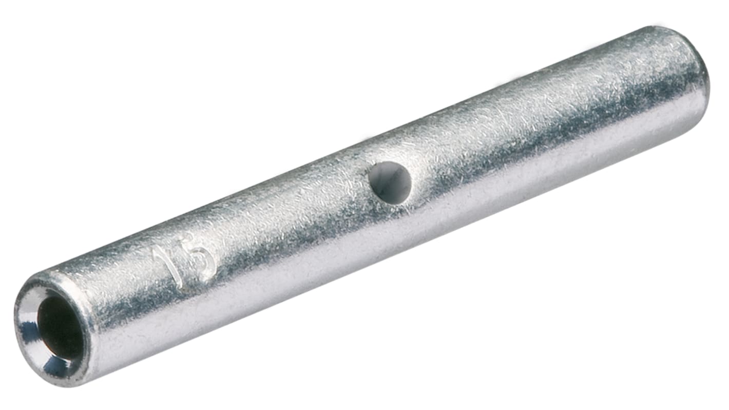 Knipex, 97 99 Butt Splice Connector, Sliver, Uninsulated, Tin 8 AWG