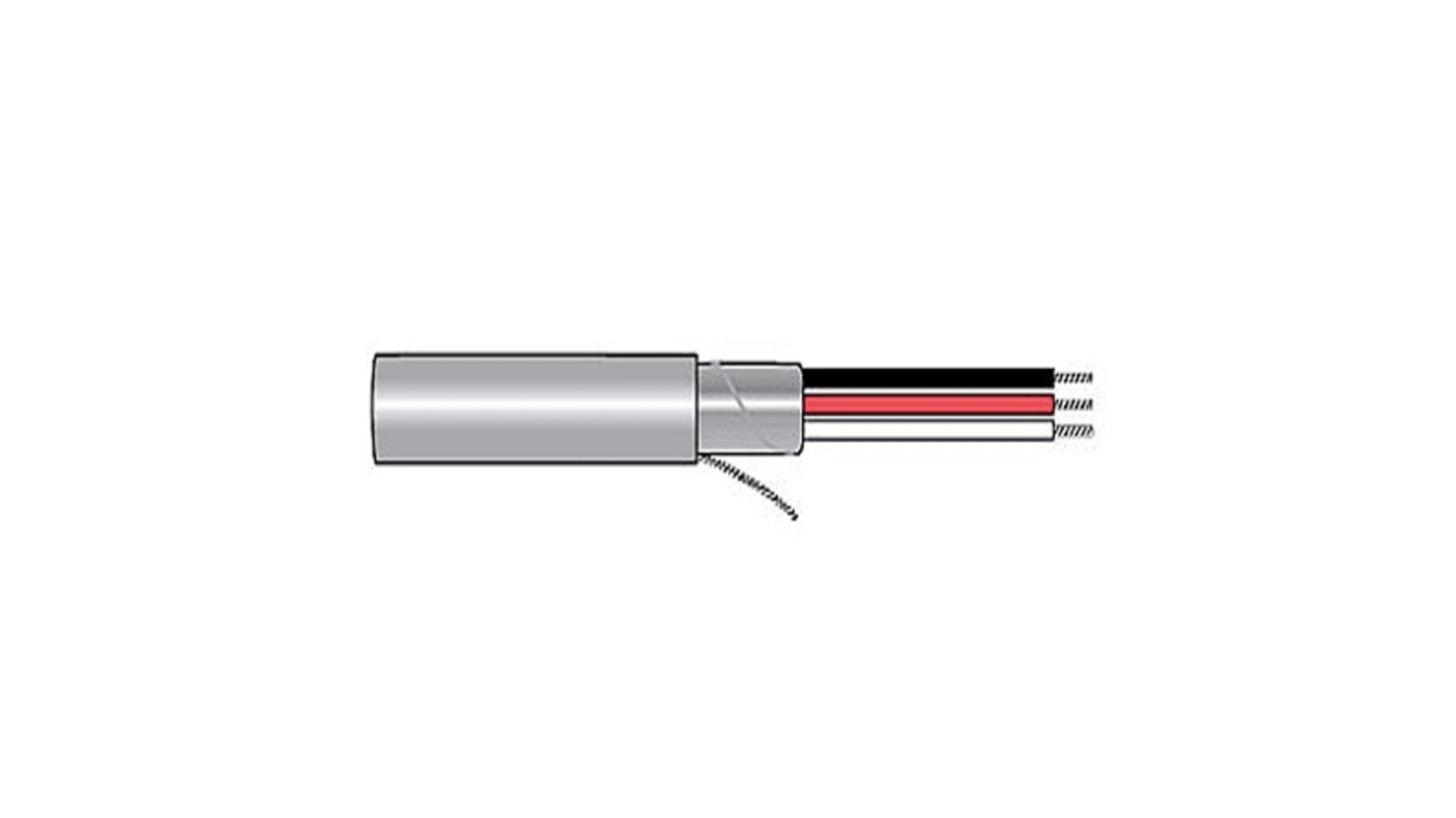 Alpha Wire Alpha Essentials Communication & Control Series Twisted Pair Cable, 2 Cores, 0.456 mm2, Screened, 22, 100ft,
