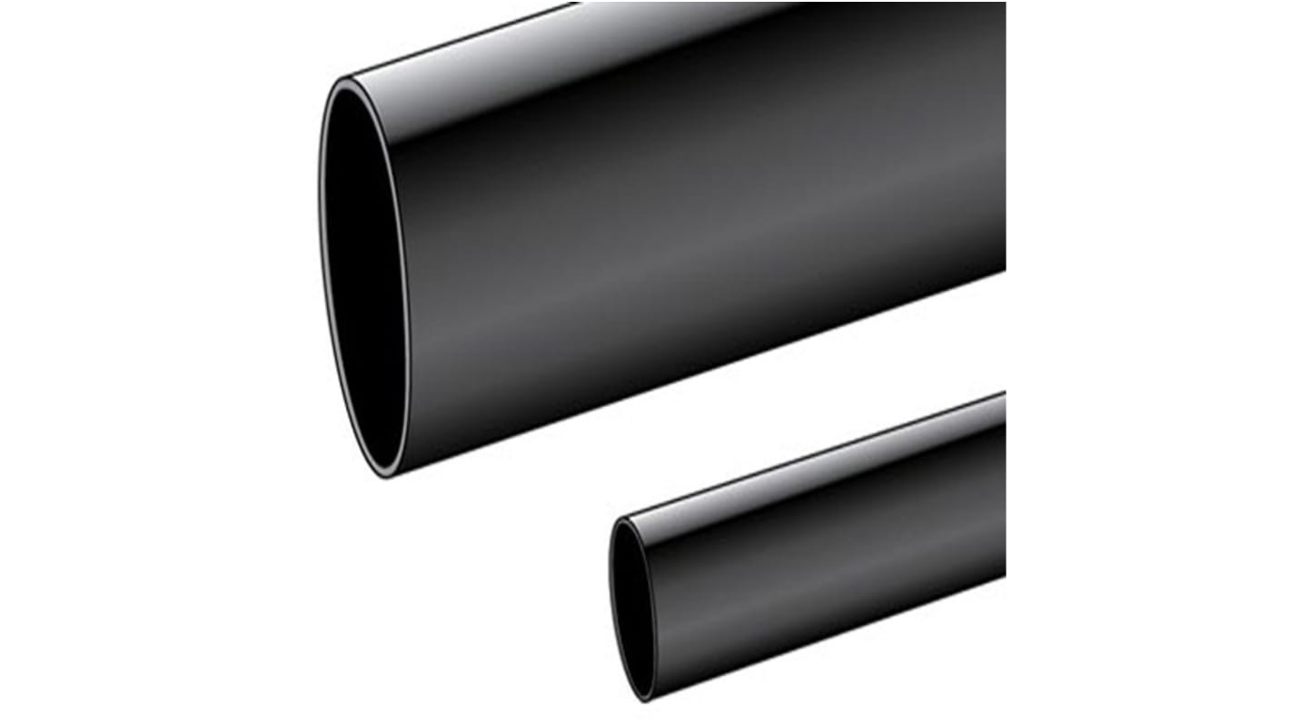 Alpha Wire, 8.26mm Nominal Diameter, PVC, Black, Clear