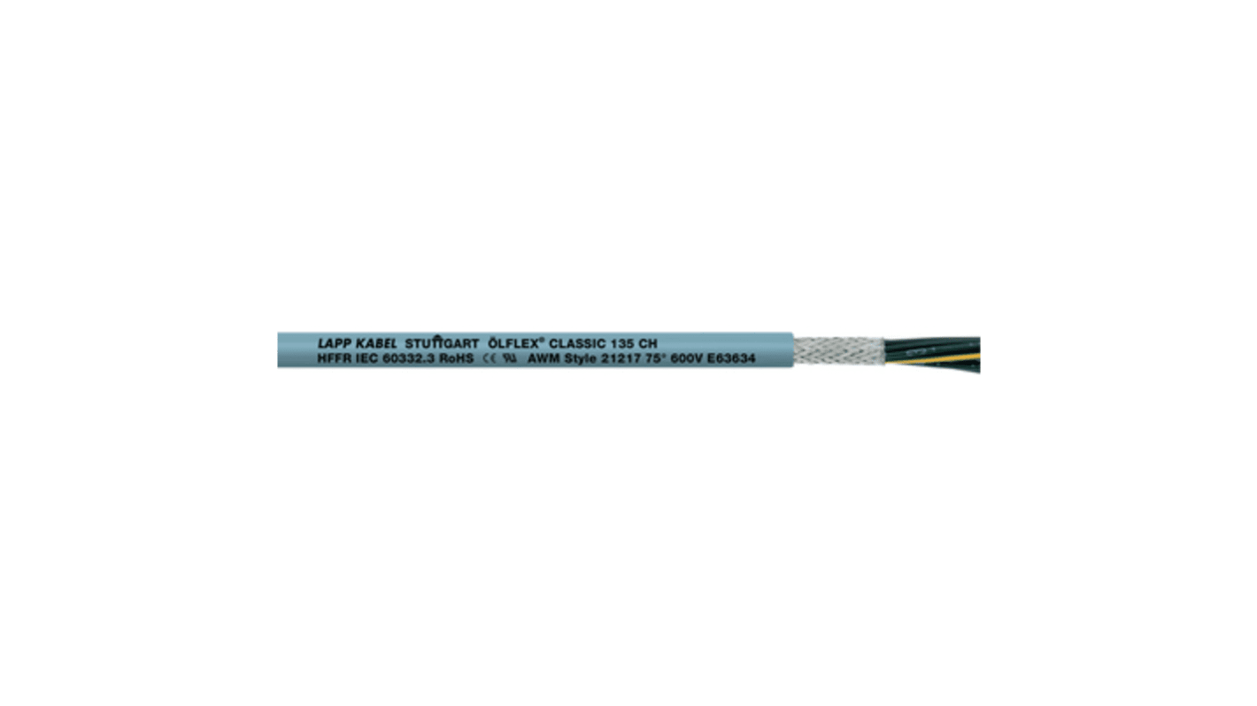 Lapp, Flexible Multicore, 100m 18 Core, Grey Halogen Free Compound Power Cable