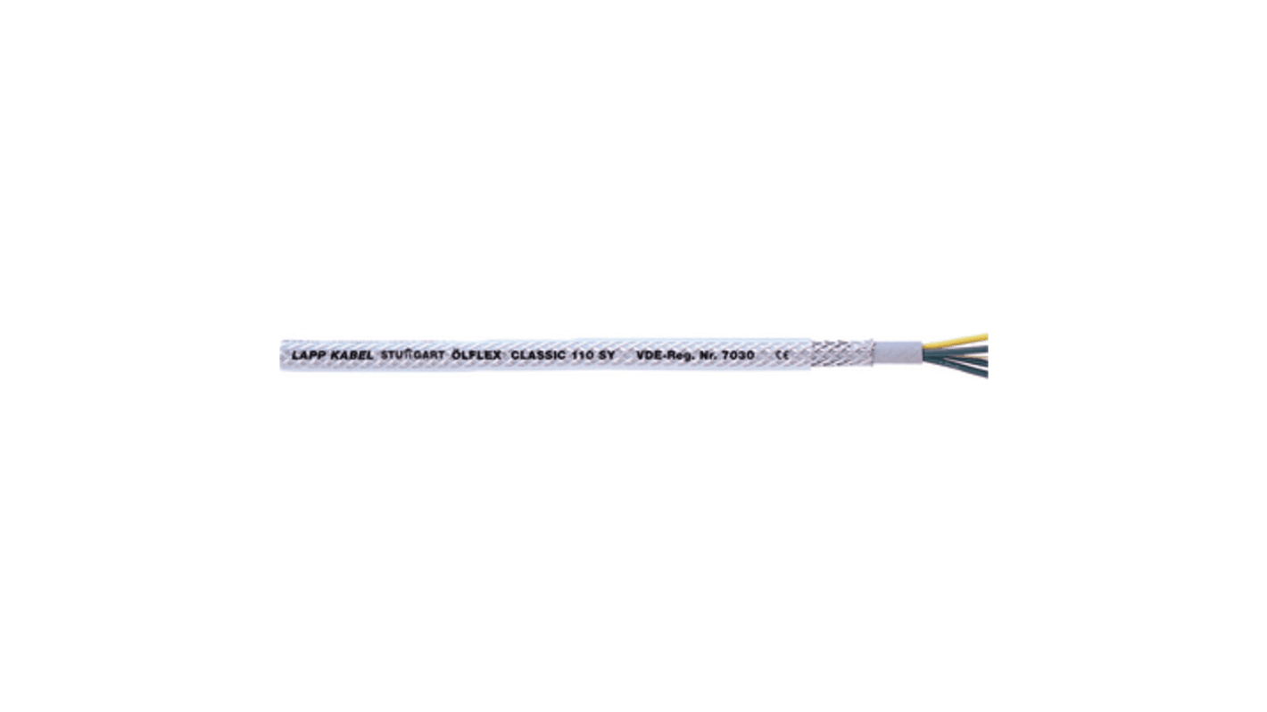 Lapp, Flexible Multicore, 50m 3 Core, Transparent Polyvinyl Chloride PVC Power Cable