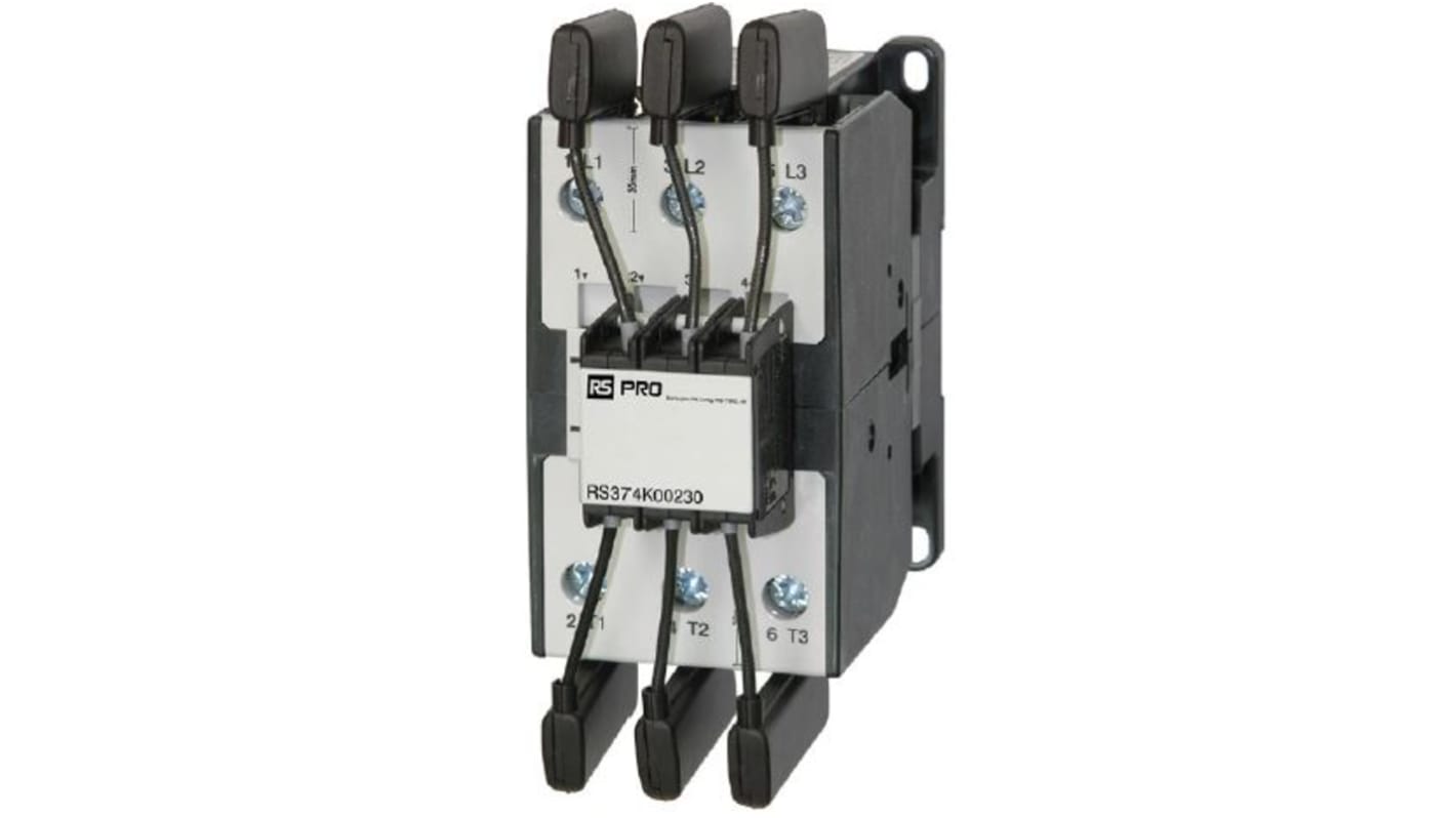 Contattore RS PRO, 3 poli, 62 A, 50 kVA, bobina 230 V CA