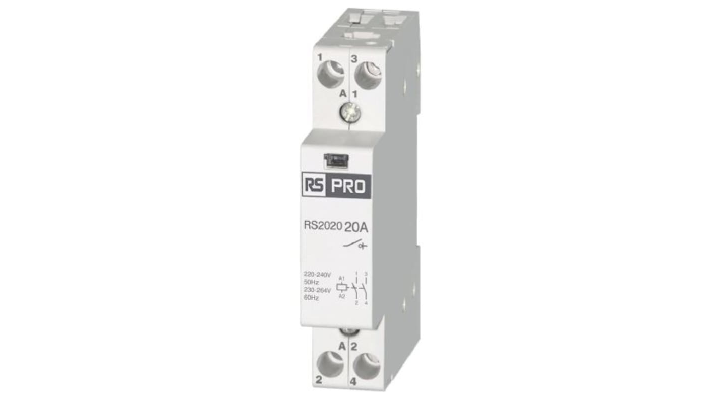 RS PRO Contactor, 230 V ac Coil, 25 A, 1.1 kW, 440 V