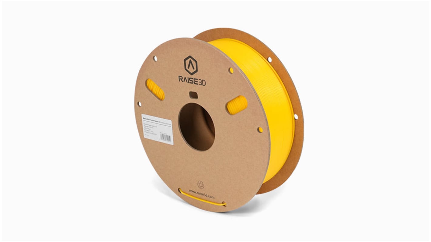 Raise3D 1.75mm Yellow PLA High Speed 3D Printer Filament, 1kg