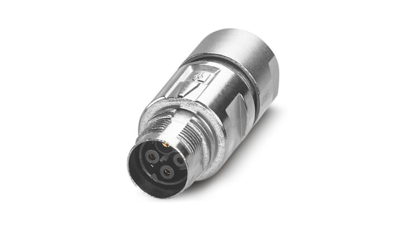 Phoenix Contact Connector, 4 Contacts, Cable Mount, M17 Connector, Socket, Female, IP67, IP68, M17 PRO Series