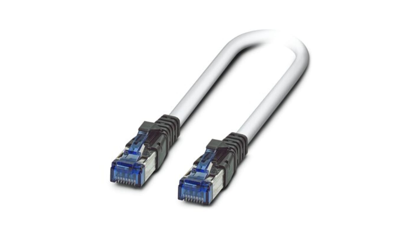 Cable de conexión Cat6 apantallado Phoenix Contact, long. 2m, funda de Baja Emisión de Humos (LSF), UL 94 V2