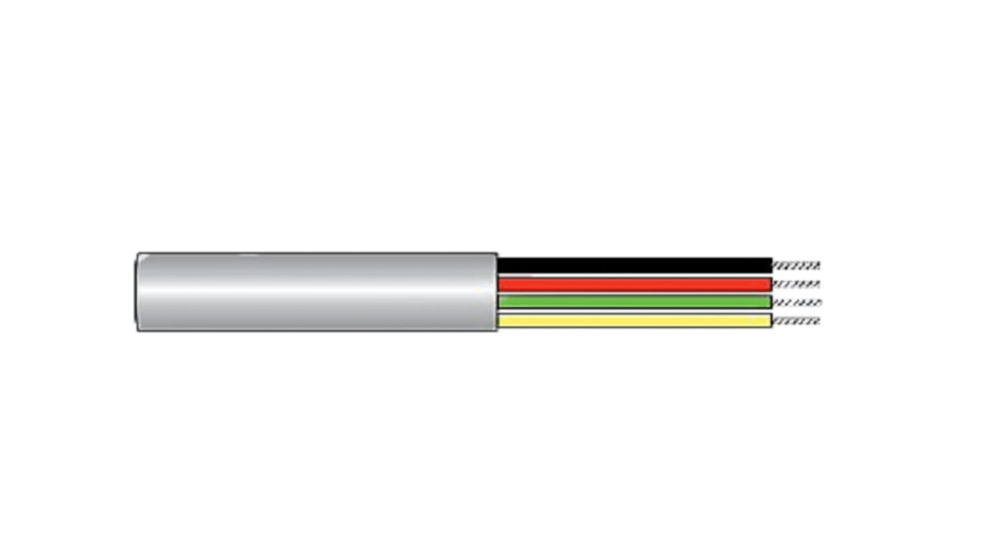 Alpha Wire Hook-up Wire PVC Series Black 0.14 mm² Hook Up Wire, 26 AWG, Twisted, 1000ft, PVC Insulation, 1853 BK001
