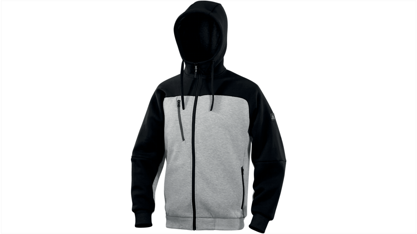Delta Plus BORGO Black, Grey 35% Cotton, 65% Polyester Work Sweatshirt M
