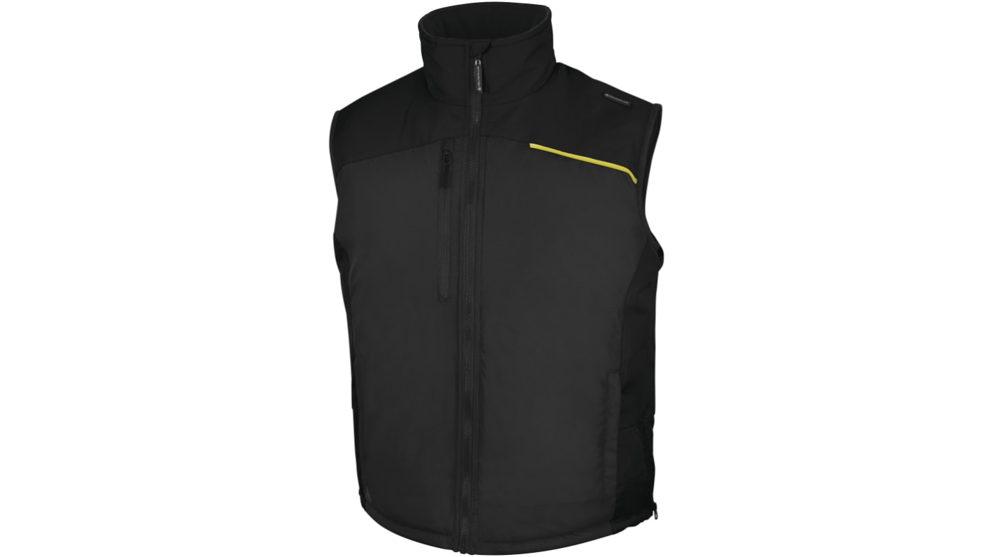 Delta Plus FIDJI3 Black/Green/White/Yellow Comfortable, Soft Bodywarmer, M