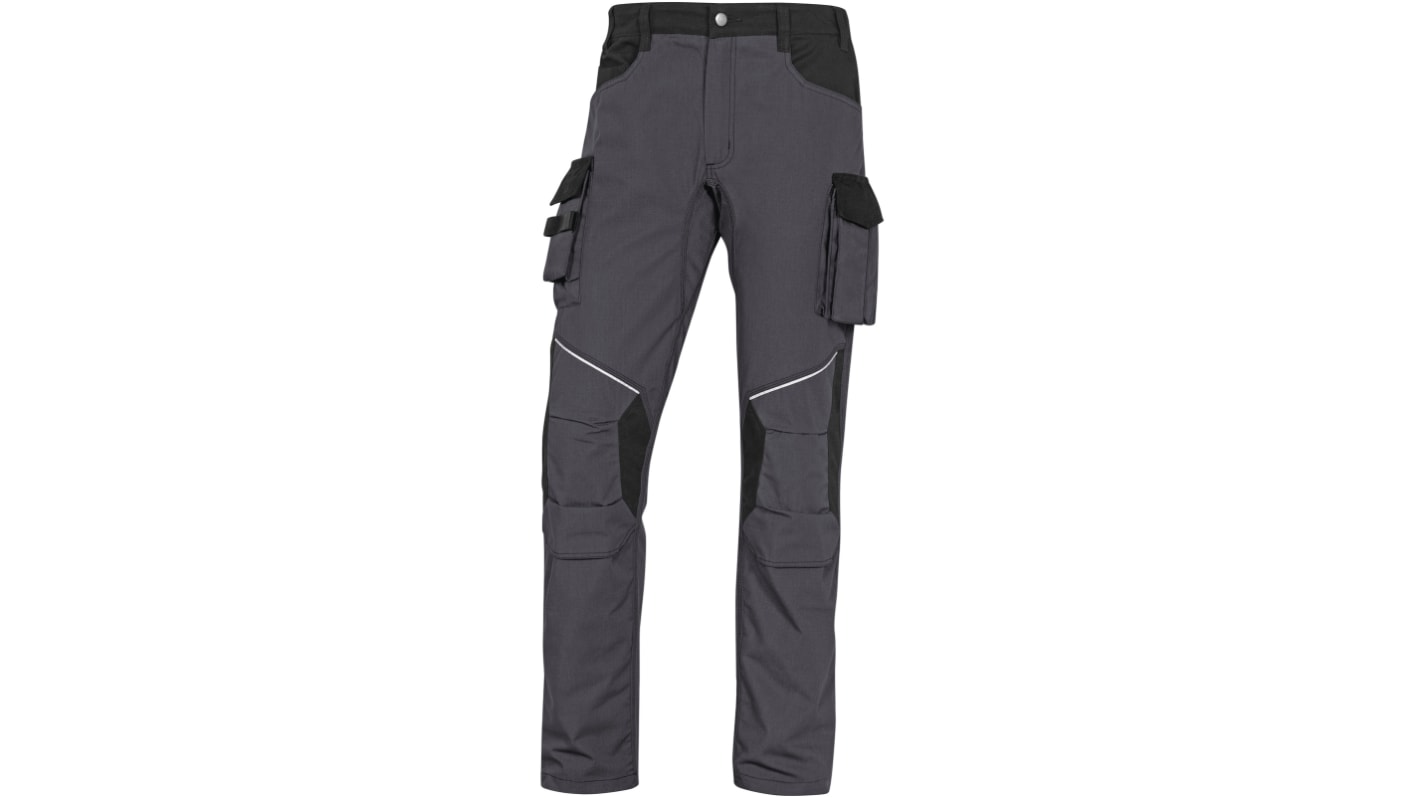 Delta Plus MCPA2 Unisex Arbeitshose, Baumwolle, Polyester Schwarz/Grün/Weiß/Gelb Langlebig, Dehnbar, Größe 90.17