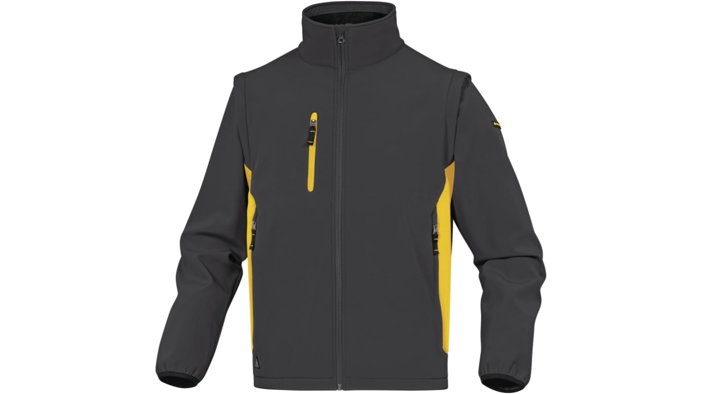 Delta Plus MYSEN2 Black, Water Repellent Jacket Softshell Jacket, L