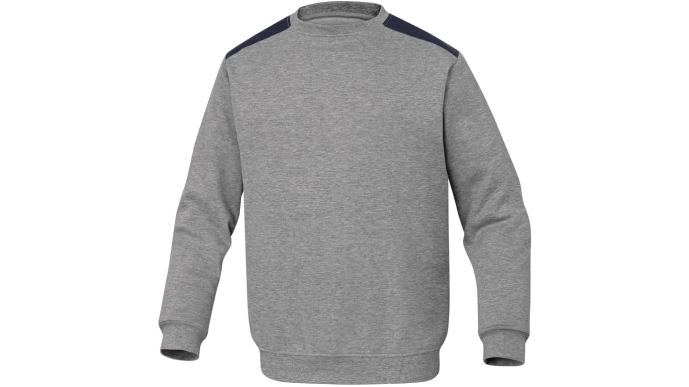 Delta Plus OLINO Unisex Sweatshirt, 35 % Baumwolle, 65 % Polyester Grau, Größe 3XL